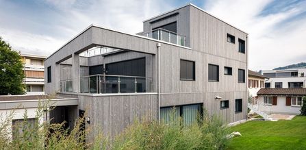 Anbau an ein bestehendes Haus. Moderne und Tradition vereint.